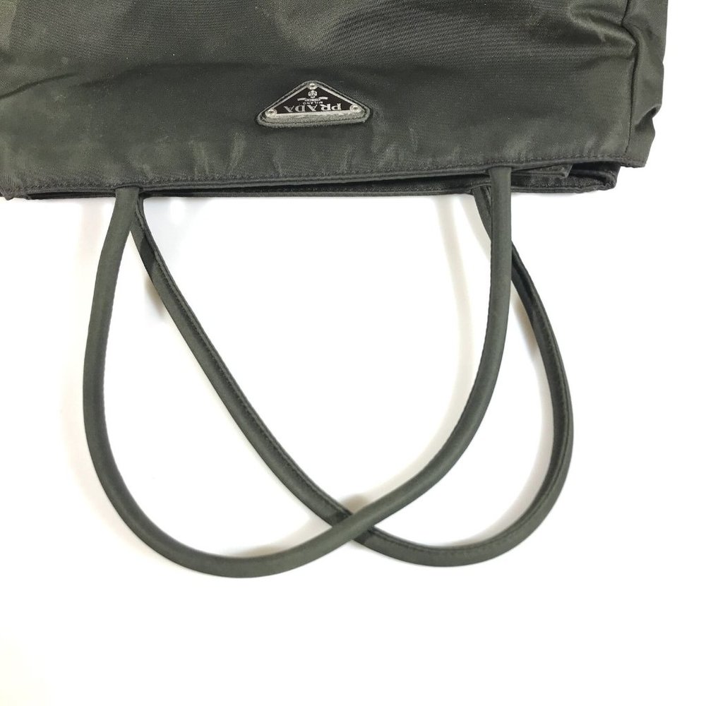 344154F V Prada Tote Bag Khaki Nylon - Picture 6 of 12